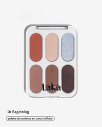 paleta de sombras de maquillaje monocromático de Laka en Momiji Beauty, tu destino de confianza para productos de belleza de primera calidad. Esta versátil paleta ofrece una gama de tonos perfectamente coordinados, desde suaves neutros hasta audaces tonos de moda, para crear looks infinitos. Con una fórmula altamente pigmentada y de larga duración, estas sombras se aplican fácilmente y se mezclan sin esfuerzo para lograr resultados profesionales. Eleva tu juego de maquillaje con esta paleta esencial de Laka