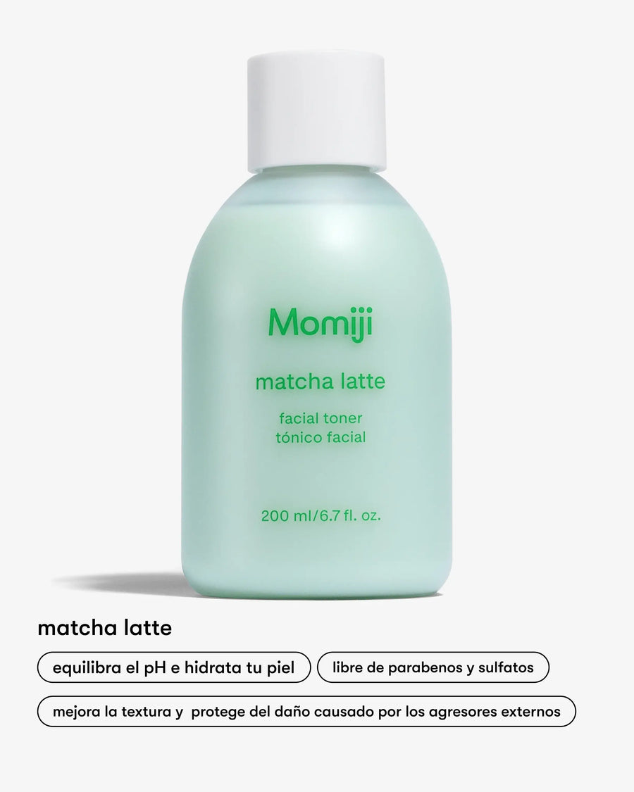 Sumérgete en la experiencia revitalizante del Matcha Latte Tónico de Momiji. Nuestra exclusiva fórmula combina las propiedades antioxidantes del matcha con ingredientes hidratantes para ofrecerte una piel radiante y saludable. Este tónico refrescante es perfecto para revitalizar la piel cansada y devolverle su luminosidad natural. Disfruta de los beneficios del matcha en tu rutina de cuidado de la piel con el Matcha Latte Tónico de Momiji. ¡Añádelo a tu carrito hoy y dale a tu piel el impulso que necesita!
