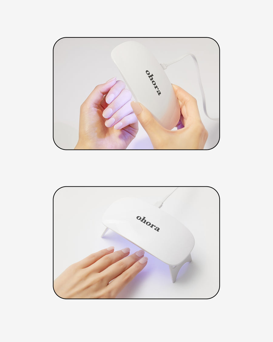 Cuidado de uñas de calidad con la lámpara de gel Ohora, tu aliada para lograr unas uñas impecables y duraderas. Nuestra lámpara de gel combina tecnología avanzada con un diseño elegante para ofrecerte resultados profesionales en la comodidad de tu hogar. Experimenta la potencia de la luz UV para un secado rápido y uniforme, brindando un acabado perfecto a tu manicura. 