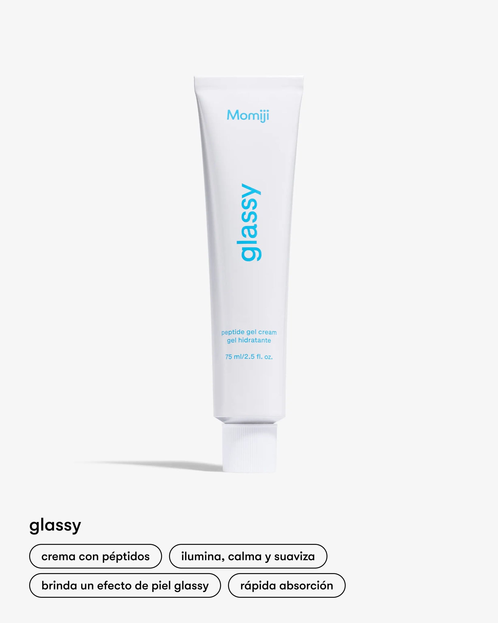 Experimenta la hidratación definitiva con el Gel Hidratante Glassy de Momiji. Nuestra fórmula innovadora proporciona una hidratación profunda y duradera, dejando la piel suave, flexible y luminosa. El Gel Hidratante Glassy de Momiji está enriquecido con ingredientes naturales que nutren y revitalizan la piel, proporcionando un aspecto radiante y saludable. ¡Añádelo a tu rutina diaria de cuidado de la piel y descubre una piel visiblemente más saludable!”