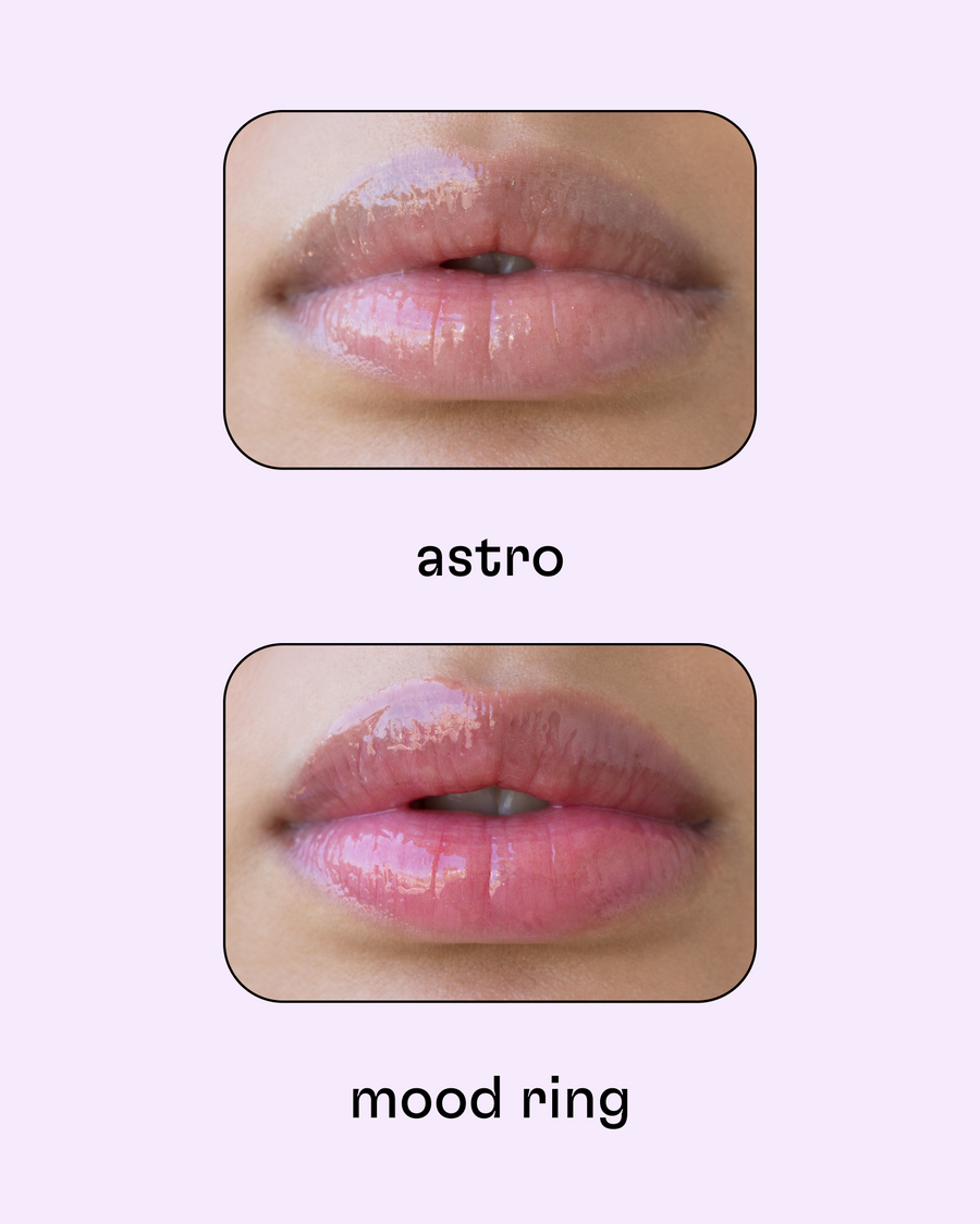 Maquillaje de Brillo Labial Mood Ring de Sundae en Momiji Beauty, una opción vibrante para labios deslumbrantes y llenos de color. Este brillo labial, ofrece un acabado brillante y jugoso que complementa cualquier look. Con una textura suave y no pegajosa, proporciona un confort duradero y una apariencia luminosa. Además, su fórmula enriquecida con ingredientes nutritivos ayuda a mantener la hidratación de los labios, dejándolos suaves y flexibles. 
