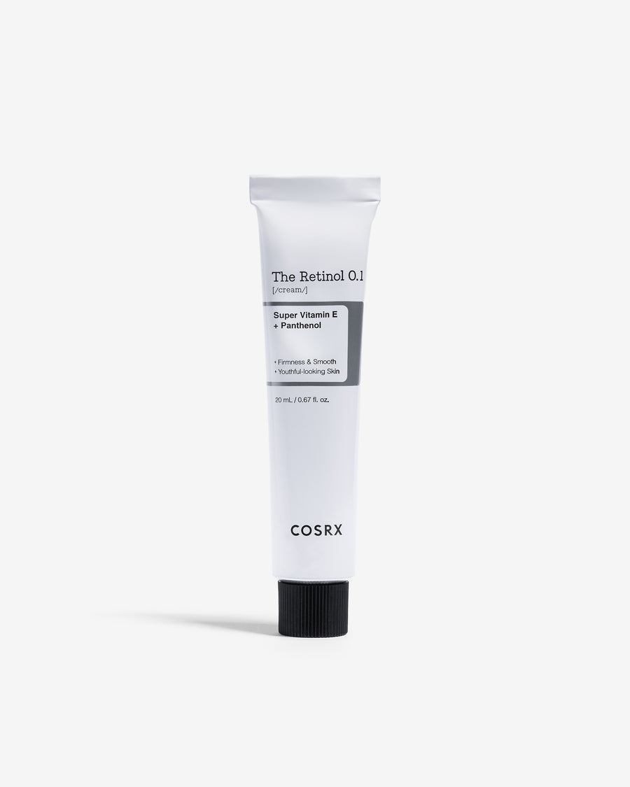 The Retinol 0.1% Cream de COSRX en Momiji Beauty. Este poderoso tratamiento anti-envejecimiento está formulado con una concentración efectiva de retinol para ayudar a reducir visiblemente las arrugas y líneas finas, mientras promueve la renovación celular para una piel más suave y juvenil. La fórmula también incluye ingredientes hidratantes y calmantes para minimizar cualquier irritación asociada con el uso de retinol. 